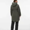 Hood with Faux Fur Lining Coat