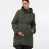 Hood with Faux Fur Lining Coat