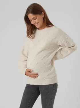 Knitted Maternity-Pullover