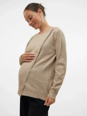 Knitted Maternity-Pullover