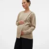 Knitted Maternity-Pullover