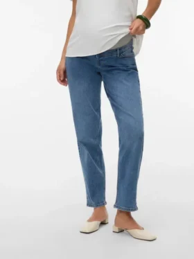 Mom Fit Mid Waist Jeans