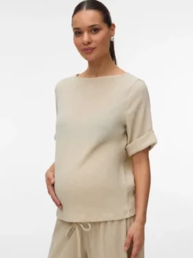Regular Fit Boat Neck Top