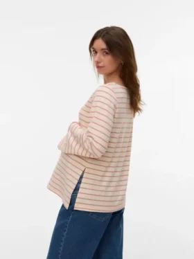 Regular Fit Boat Neck Top