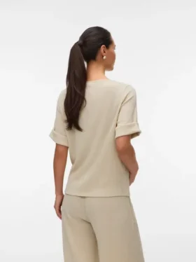 Regular Fit Boat Neck Top