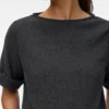 Regular Fit Boat Neck Top