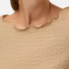 Regular Fit Boat Neck Top