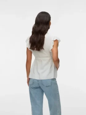 Regular Fit China Collar Top