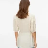 Regular Fit China Collar Top