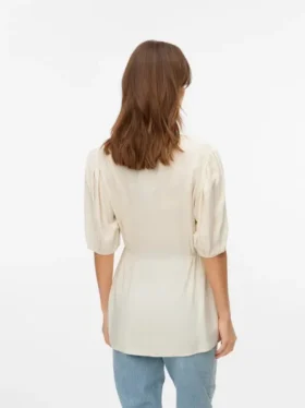 Regular Fit China Collar Top