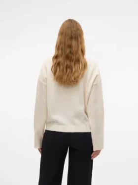 Regular Fit High Neck Knit Top