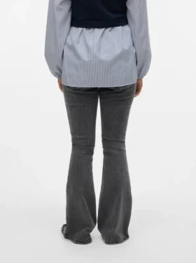 Regular Fit Mid Waist Boot-Cut Jeans