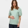Regular Fit Round Neck Balloon Sleeves T-Shirt