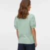 Regular Fit Round Neck Balloon Sleeves T-Shirt