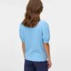 Regular Fit Round Neck Balloon Sleeves T-Shirt