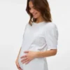 Regular Fit Round Neck Balloon Sleeves T-Shirt