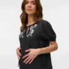 Regular Fit Round Neck Elasticated Cuffs Balloon Sleeves Top