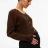 Regular Fit Round Neck Knit Cardigan