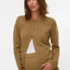 Regular Fit Round Neck Knit Cardigan