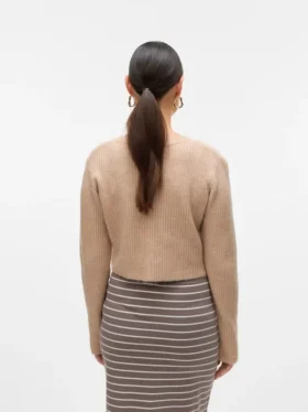 Regular Fit Round Neck Knit Cardigan