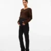 Regular Fit Round Neck Knit Cardigan