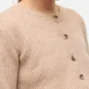 Regular Fit Round Neck Knit Cardigan