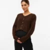 Regular Fit Round Neck Knit Cardigan