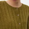 Regular Fit Round Neck Knit Cardigan
