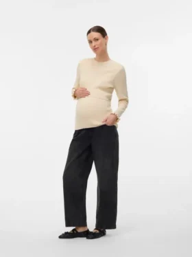 Regular Fit Round Neck Knit Top