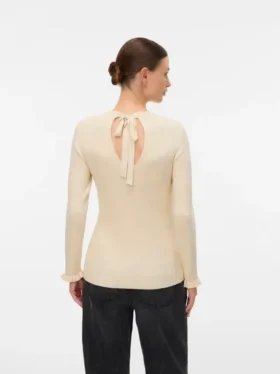 Regular Fit Round Neck Knit Top