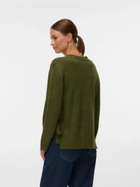 Regular Fit Round Neck Knit Top