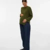 Regular Fit Round Neck Knit Top