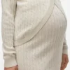 Regular Fit Round Neck Ribbed Cuffs Knit Top