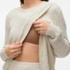 Regular Fit Round Neck Ribbed Cuffs Knit Top