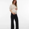Regular Fit Round Neck Ribbed Cuffs Pullover