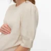 Regular Fit Round Neck Ribbed Cuffs Pullover