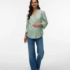 Regular Fit Shirt Collar Top
