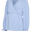 Regular Fit V-Neck Elasticated Cuffs Top