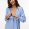 Regular Fit V-Neck Elasticated Cuffs Top
