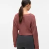 Regular Fit V-Neck Fold-Up Cuffs Dropped Shoulders Pullover
