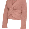 Regular Fit V-Neck Fold-Up Cuffs Dropped Shoulders Pullover