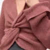 Regular Fit V-Neck Fold-Up Cuffs Dropped Shoulders Pullover