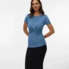 Regular Fit V-Neck Fold-Up Cuffs Dropped Shoulders Pullover