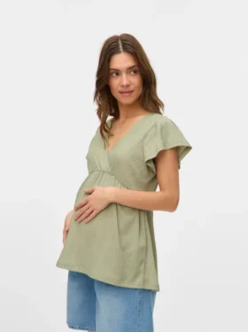 Regular Fit V-Neck Top