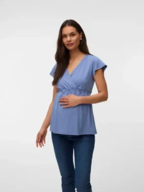 Regular Fit V-Neck Top