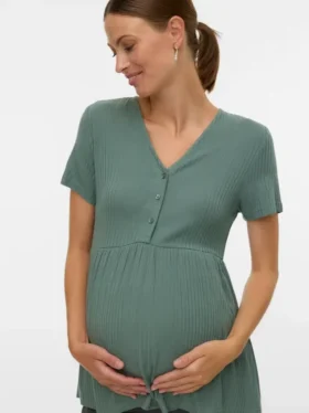 Regular Fit V-Neck Top