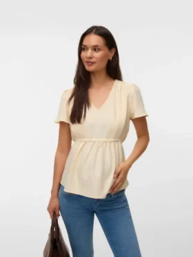 Regular Fit V-Neck Top