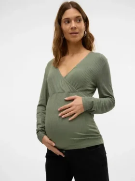 Regular Fit V-Neck Top