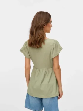 Regular Fit V-Neck Top