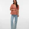 Regular Fit V-Neck Top